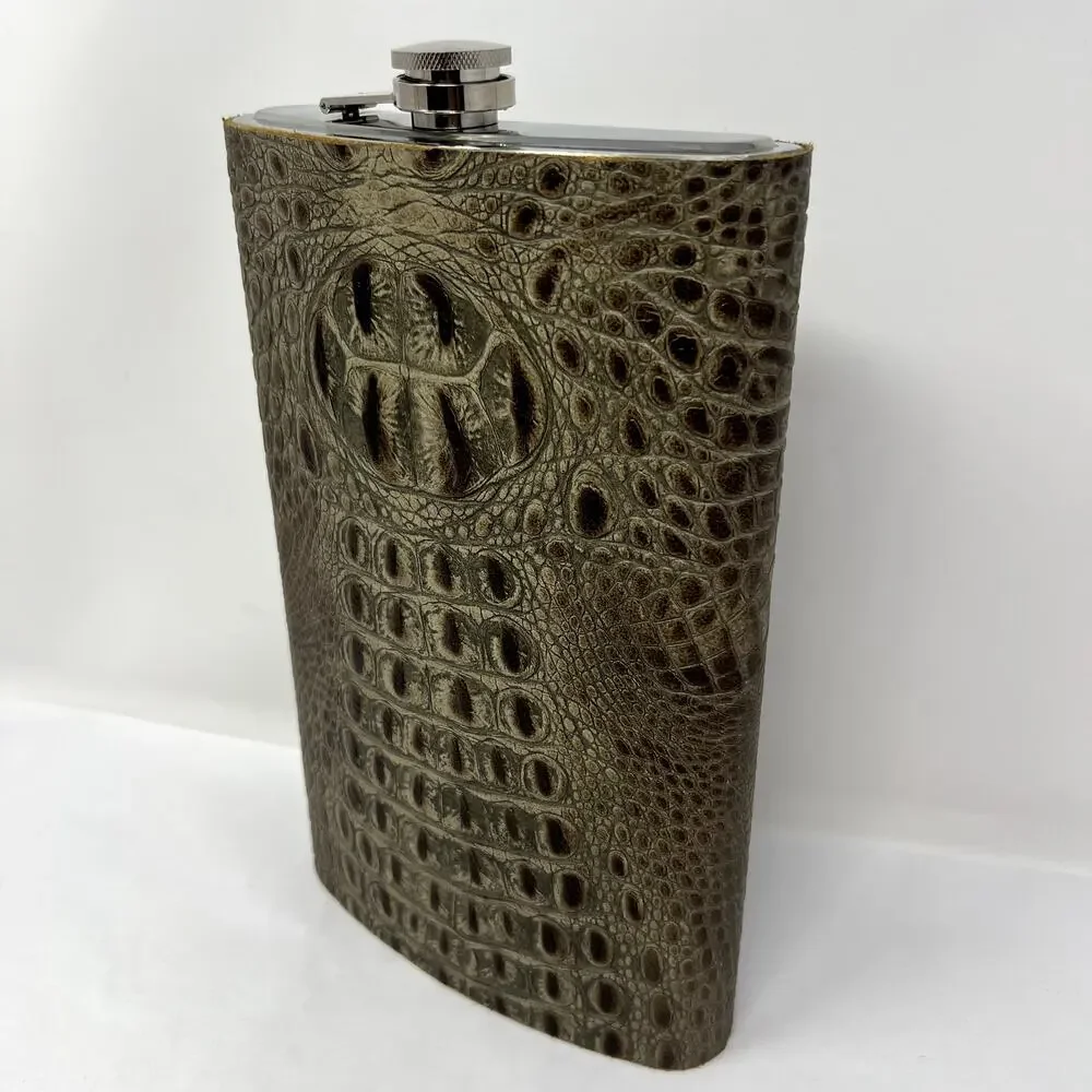 64oz Stainless Steel 11 Inches Tall Flask Alcohol Liquor Storage Fuel Gag Gift